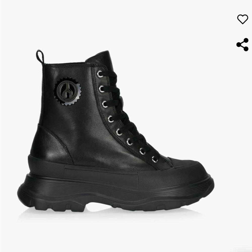 Stylish Black Women's Combat Boots